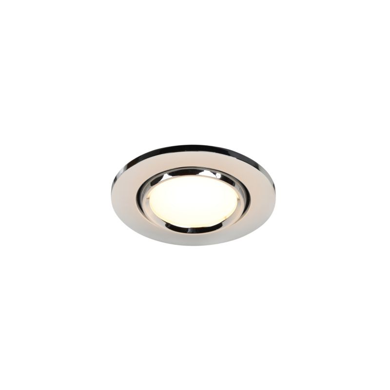 GoodHome Burnell LED-indbygningsspot 450 lm IP65 2700 K krom