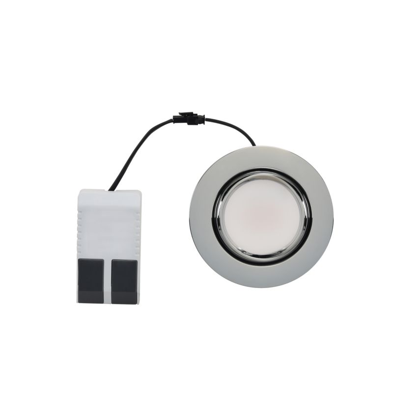 GoodHome Burnell LED-indbygningsspot 450 lm IP65 2700 K krom
