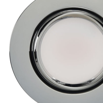 GoodHome Burnell indbygningsspot 450 lm IP65 2700 K krom