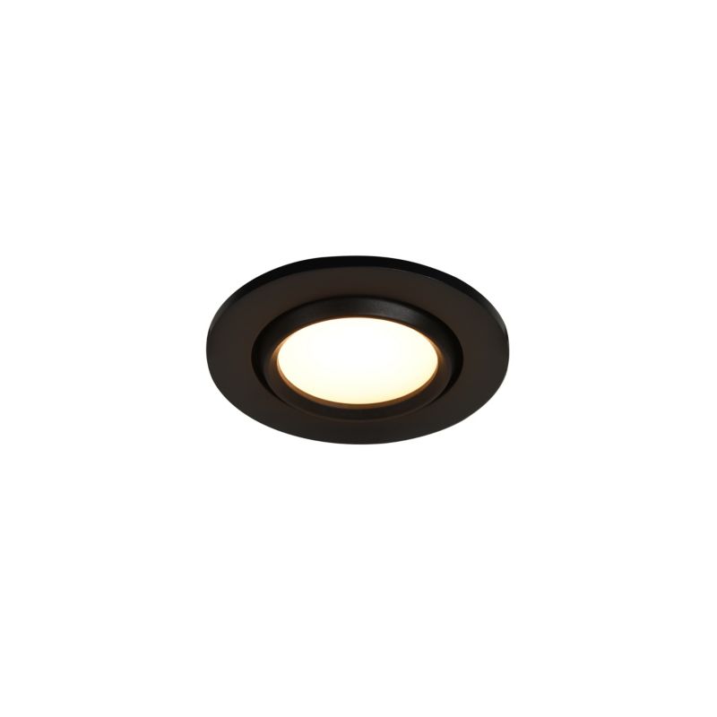 GoodHome Burnell LED-indbygningsspot 450 lm IP65 2700 K sort