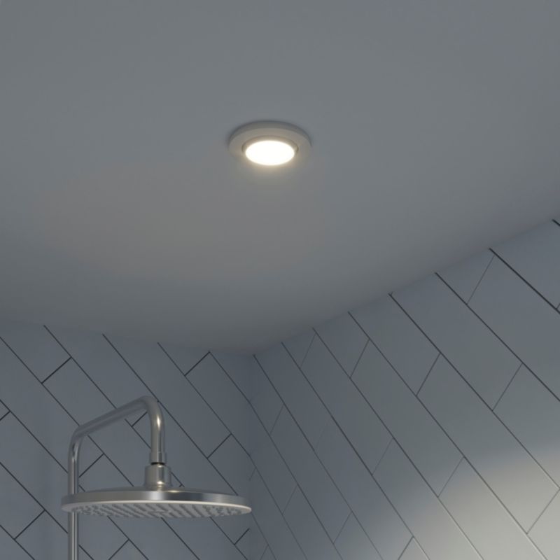 GoodHome Burnell LED-indbygningsspot 450 lm IP65 4000 K hvid