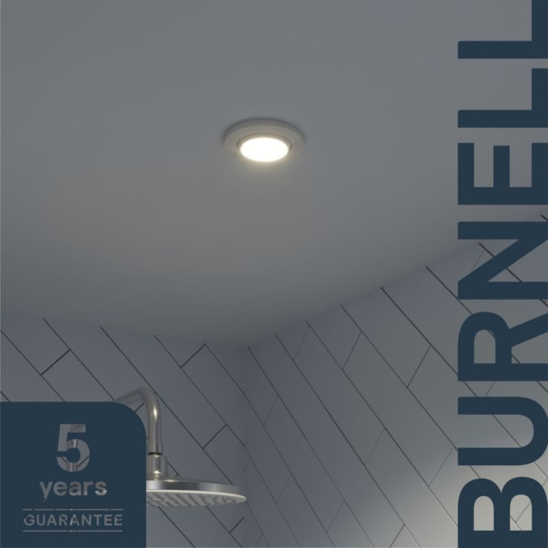 GoodHome Burnell LED-indbygningsspot 450 lm IP65 4000 K hvid