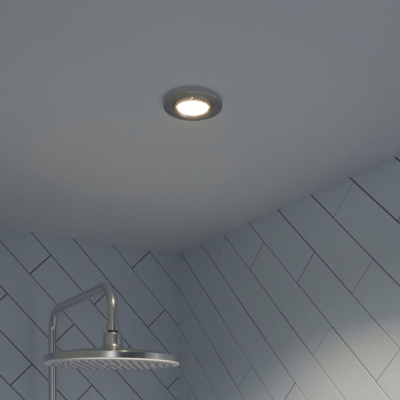 GoodHome Burnell LED-indbygningsspot 450 lm IP65 4000 K krom