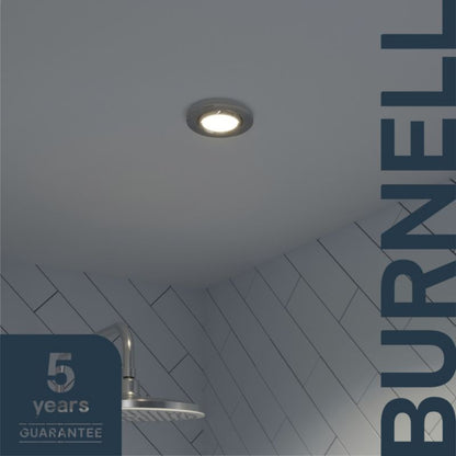GoodHome Burnell LED-indbygningsspot 450 lm IP65 4000 K krom