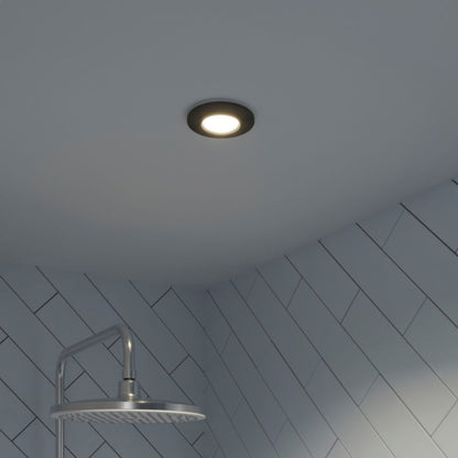GoodHome Burnell LED-indbygningsspot 450 lm IP65 4000 K sort