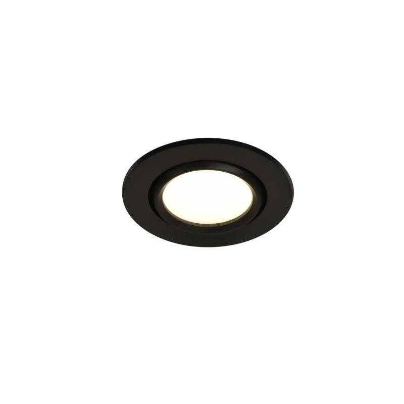 GoodHome Burnell LED-indbygningsspot 450 lm IP65 4000 K sort