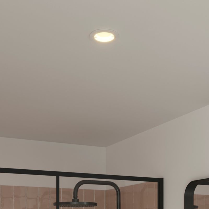 GoodHome Caius indbygningsspot 345 lm IP44 2700 K hvid