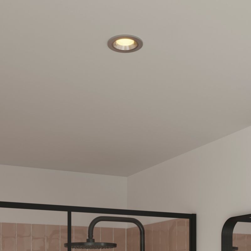 GoodHome Caius indbygningsspot 345 lm IP44 2700 K sølv