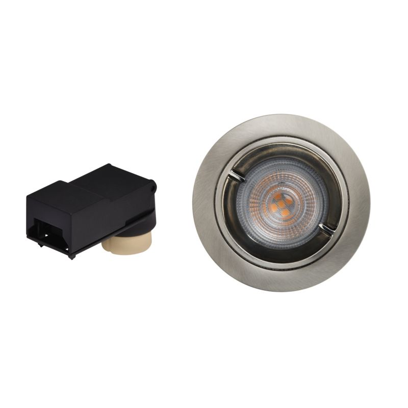 GoodHome Caius indbygningsspot 345 lm IP44 2700 K sølv