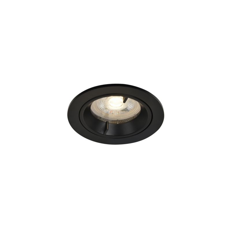 GoodHome Caius indbygningsspot 345 lm IP44 4000 K mat‑sort