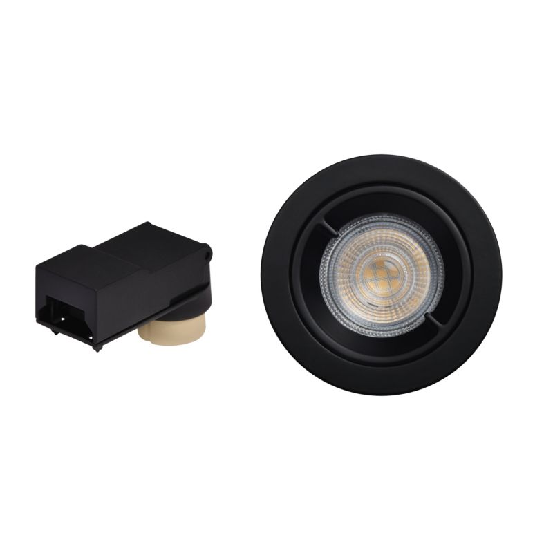 GoodHome Caius indbygningsspot 345 lm IP44 4000 K mat‑sort