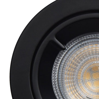 GoodHome Caius indbygningsspot 345 lm IP44 4000 K mat‑sort