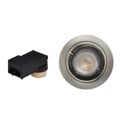 GoodHome Caius indbygningsspot 345 lm IP44 4000 K sølv