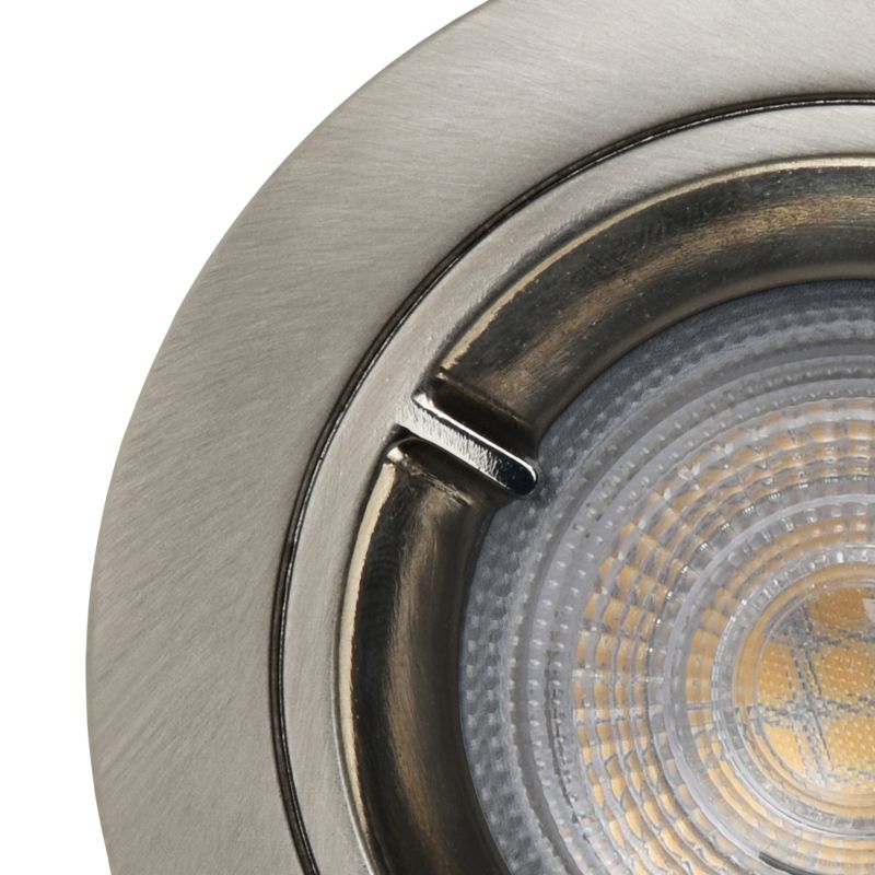 GoodHome Caius indbygningsspot 345 lm IP44 4000 K sølv