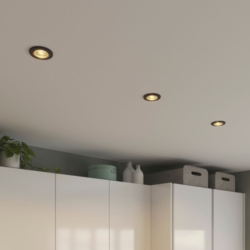 GoodHome Chancey indbygningsspot 3 x GU10 345 lm 2700 K mat-sort