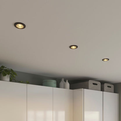 GoodHome Chancey indbygningsspot 3 x GU10 345 lm 2700 K mat-sort