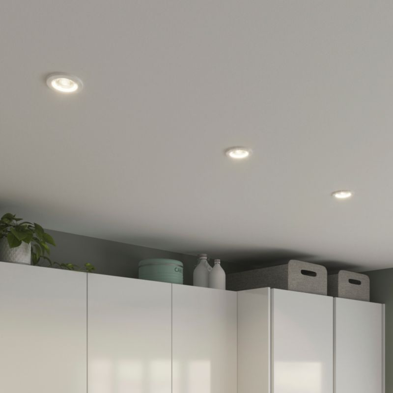 GoodHome Chancey indbygningsspot 3 x GU10 345 lm 4000 K hvid