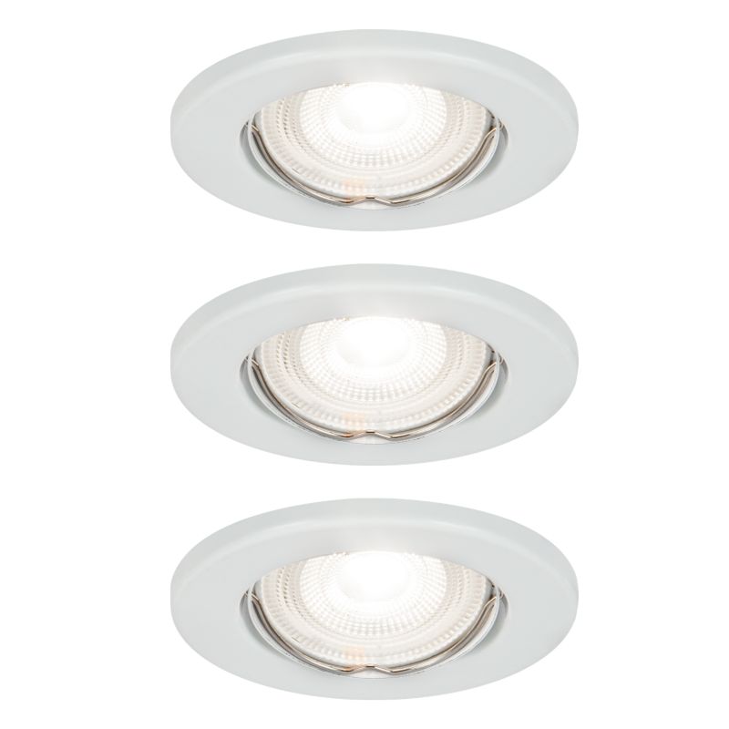 GoodHome Chancey indbygningsspot 3 x GU10 345 lm 4000 K hvid