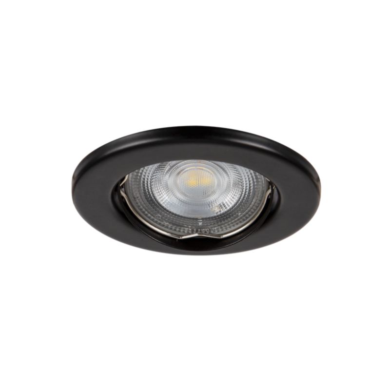 GoodHome Chancey indbygningsspot 3 x GU10 345 lm 4000 K sort