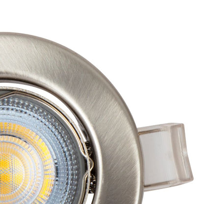 GoodHome Chancey indbygningsspot 3 x GU10 345 lm 4000 K sølv