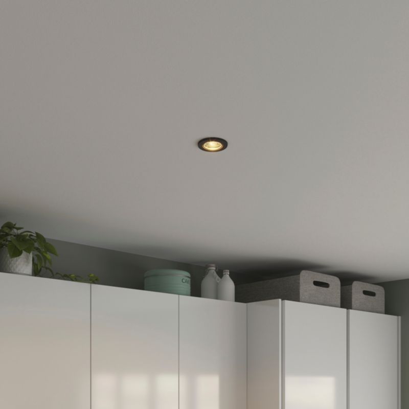 GoodHome Chancey GU10 indbygningsspot 345 lm 2700 K sort