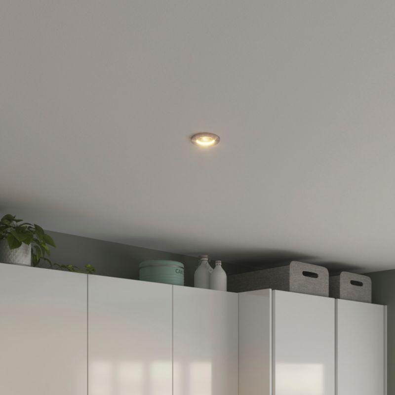 GoodHome Chancey GU10 indbygningsspot 345 lm 2700 K sølv