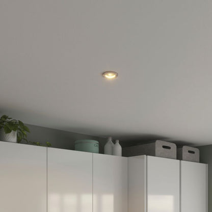 GoodHome Chancey indbygningsspot GU10 345 lm 2700 K sølv