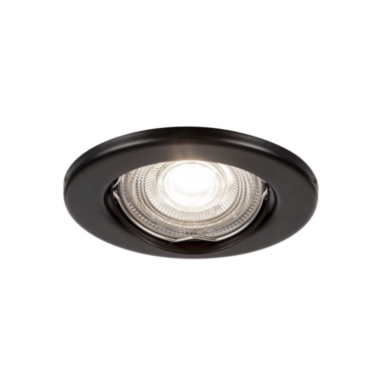 GoodHome Chancey GU10 indbygningsspot 345 lm 4000 K sort