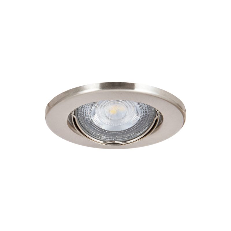 GoodHome Chancey GU10 indbygningsspot 345 lm 4000 K sølv