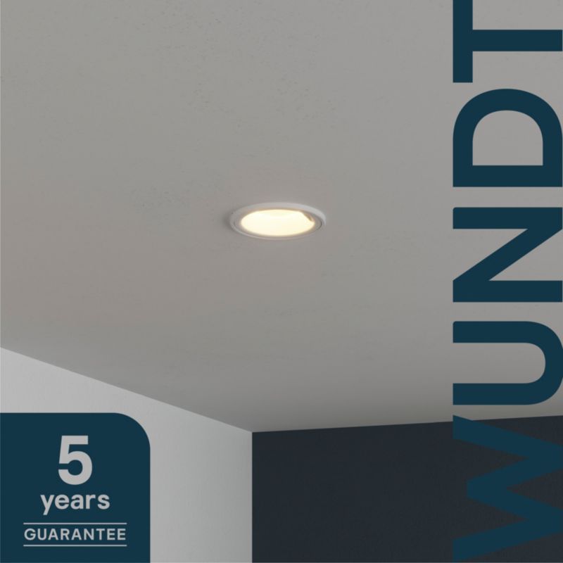 GoodHome Deko Wundt LED-indbygningsspot 345 lm 3000 K hvid
