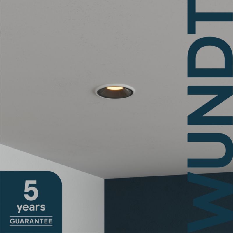 GoodHome Deko Wundt indbygningsspot 345 lm 3000 K mat-sort