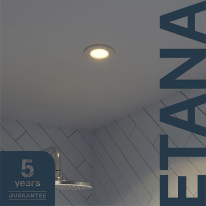 GoodHome Etana indbygningsspot 345 lm IP65 3000 K hvid