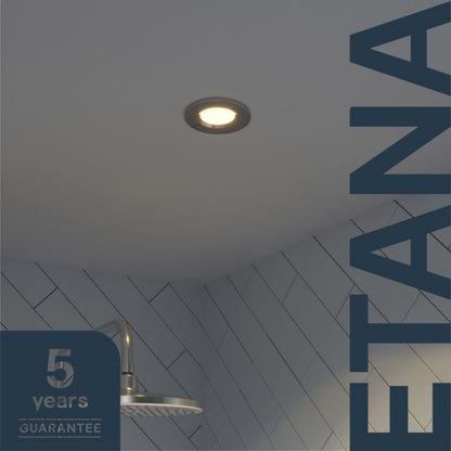 GoodHome Etana indbygningsspot 345 lm IP65 3000 K krom