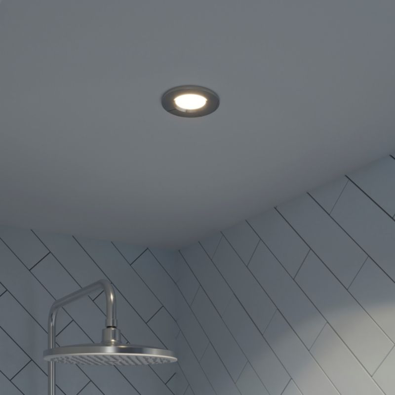 GoodHome Etana indbygningsspot 345 lm IP65 4000 K krom