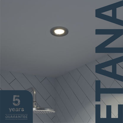 GoodHome Etana indbygningsspot 345 lm IP65 4000 K krom