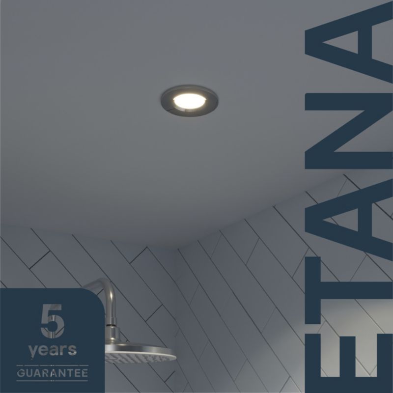 GoodHome Etana LED-indbygningsspot 345 lm IP65 4000K krom