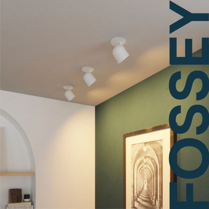 GoodHome Fossey GU10 indbygningsspot i hvid