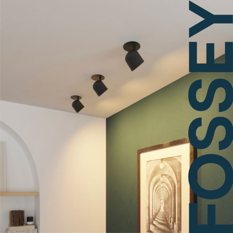 GoodHome Fossey GU10 sort loftspot