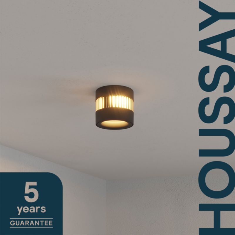 GoodHome Houssay indbygningsspot 200 lm 3000 K mat-sort