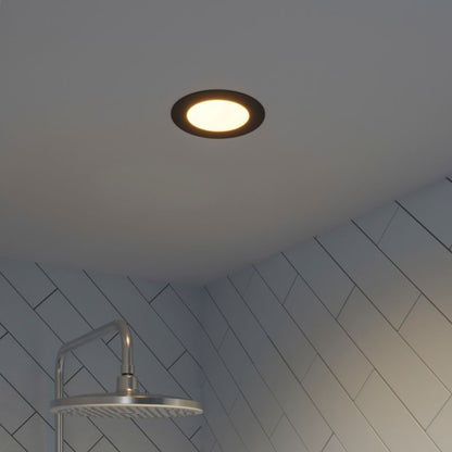 GoodHome Karluk CCT indbygningsspot 600 lm IP65 mat-sort