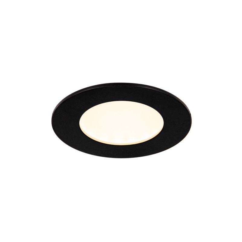 GoodHome Karluk CCT indbygningsspot 600 lm IP65 mat-sort