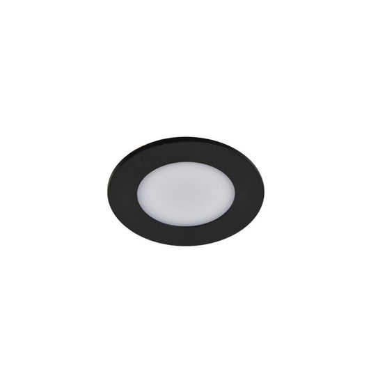 GoodHome Leavitt indbygningsspot 300 lm IP44 2700 K sort 3 stk.