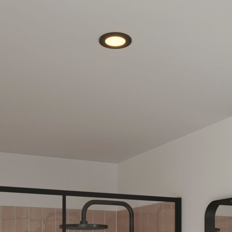 GoodHome Leavitt LED-indbygningsspot 300 lm IP44 2700 K mat-sort