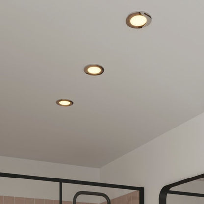 GoodHome Leavitt LED-indbygningsspot 300 lm IP44 2700 K sølv 3 stk.