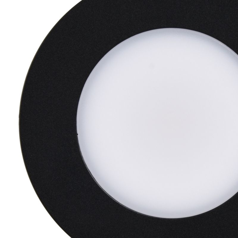 GoodHome Leavitt LED-indbygningsspot 300 lm IP44 4000 K sort, 3 stk.