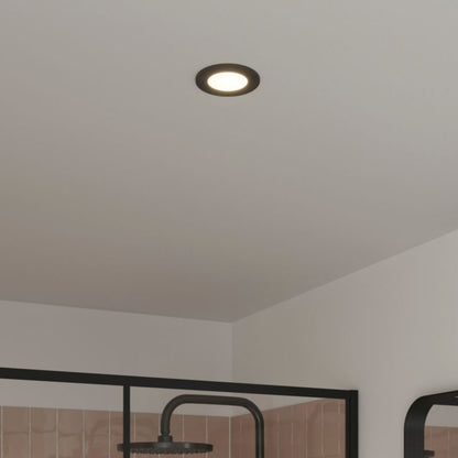 GoodHome Leavitt indbygningsspot 300 lm IP44 4000 K mat-sort