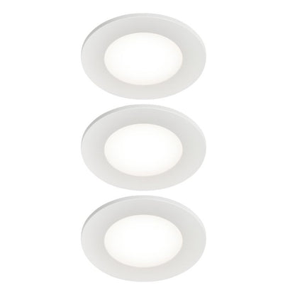GoodHome Leavitt LED-indbygningsspot 345 lm IP44 4000 K hvid 3 stk.