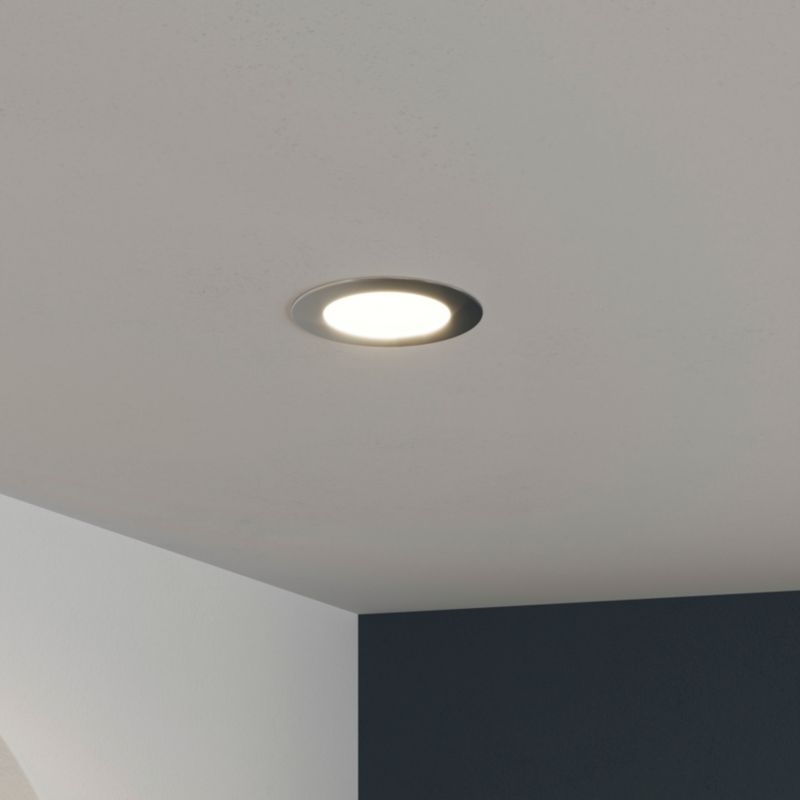 GoodHome Octave LED-indbygningsspot 1300 lm IP44 4000 K sølv