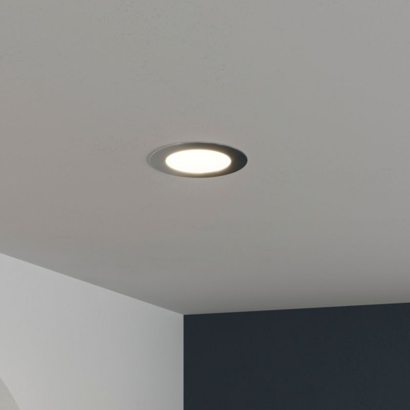 GoodHome Octave indbygningsspot 380 lm IP44 4000 K sølv