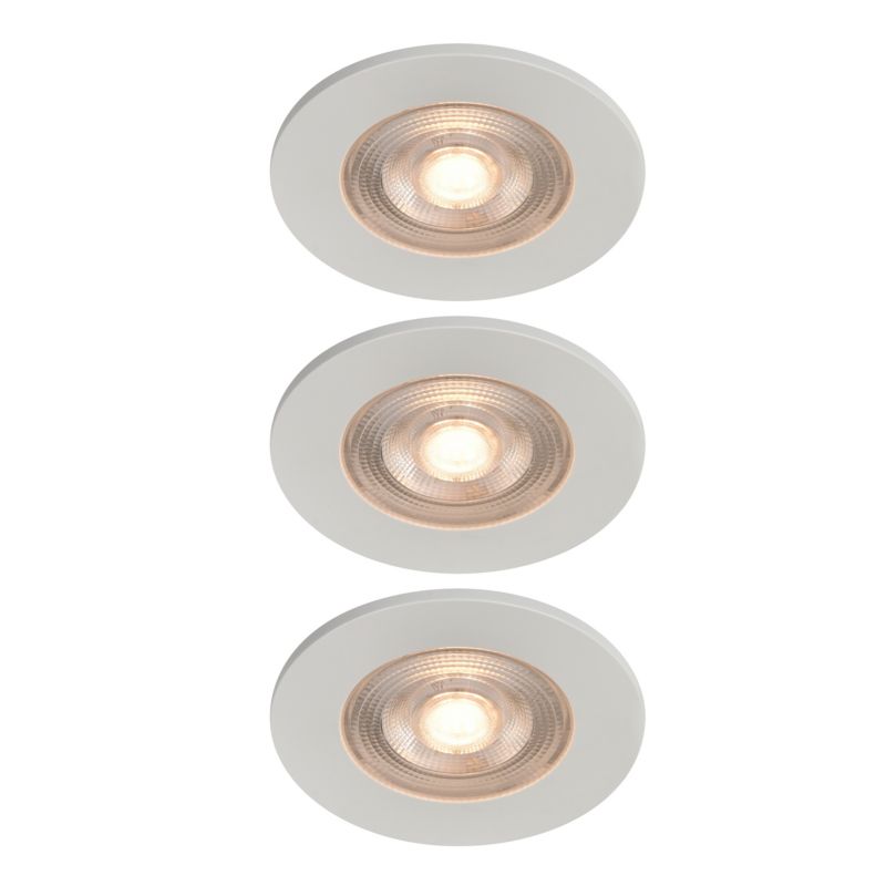 GoodHome Ostwald LED-indbygningsspot 250 lm 2700 K hvid 3 stk.